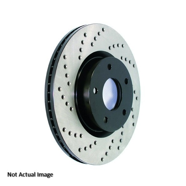Centric Parts Sport Cross Drilled Brake Rotor, 128.67067L 128.67067L - main
